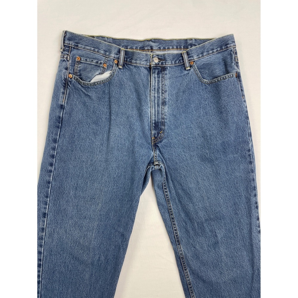 Levis 550 Relaxed Fit Tapered Leg Blue Denim Jeans Mens 44x30 01550-4891 - Picture 2 of 10